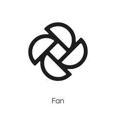 fan icon vector symbol