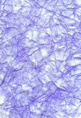 Dark blue crumpled paper. Purple wrinkled  background. Color abstract wallpaper. Colorful craft page.
