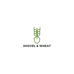 Farming logo design - growing botanical agriculture environment