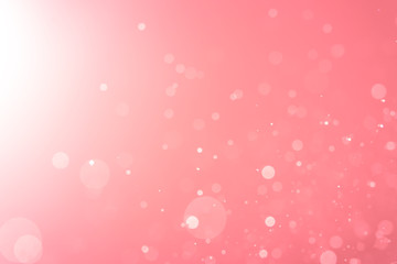 Abstract Pink bokeh defocus glitter blur background.