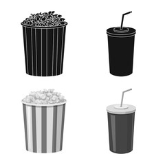 Vector design of television and filming sign. Set of television and viewing stock symbol for web.