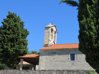 Fototapeta premium Friedhofskirche in Hum (Kroatien)