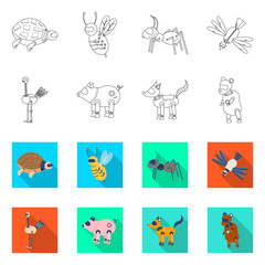 Obraz premium Isolated object of toy and science sign. Collection of toy and toy vector icon for stock.