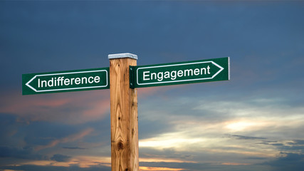 Street Sign to Engagement versus Indifference