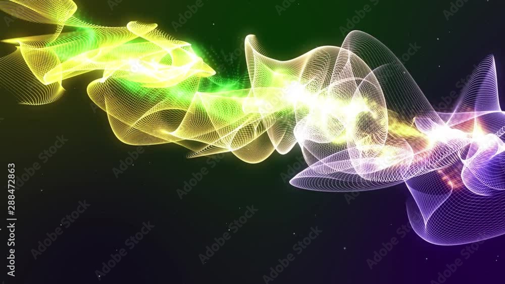 Poster plasma wireframe swirl wave 4k reality loop creative motion background. electric explosion energy ri