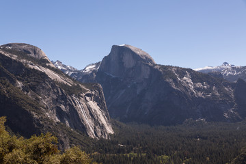 Scenic Half Dome in Yosemite National Park