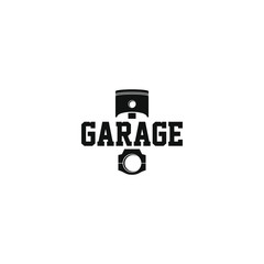 Garage logo piston element automotive
