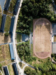 Sports ground from above