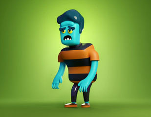 Zombie Monster Halloween Character