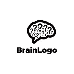 Brain thinking logo. Brain vector illustration