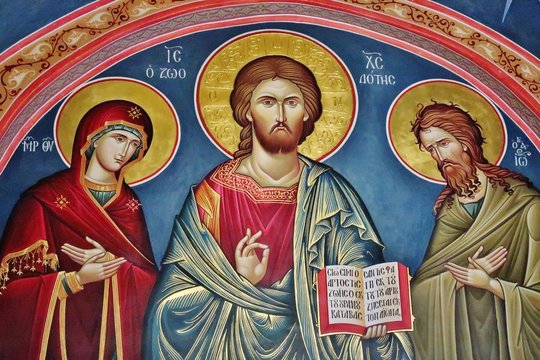 Christus, Ikonenmalerei, Meteora-Kloster, Griechenland