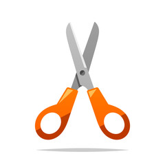 Scissors vector isolated illustration