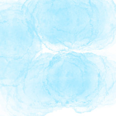 Blue watercolor on white background
