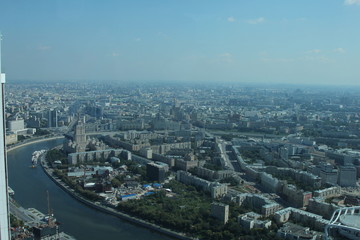 Obraz premium view of Moscow from the tower