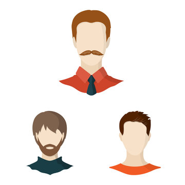 Vector design of avatar and dummy icon. Set of avatar and figure vector icon for stock.