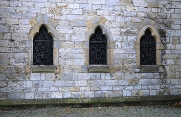 window in the wall church in Halle Westfalen