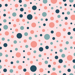 Seamless Pattern with colorful dots