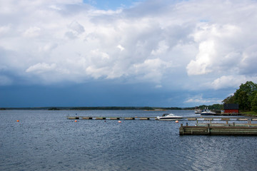 Obraz premium pier on the lake