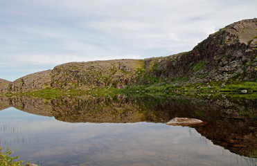 scenery landscape nearby village Teriberka in Murmansk region