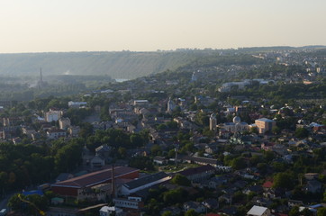 Zalishchyky town is a round island surrounded by a river