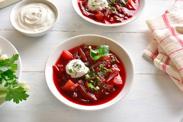  Beetroot soup, borscht