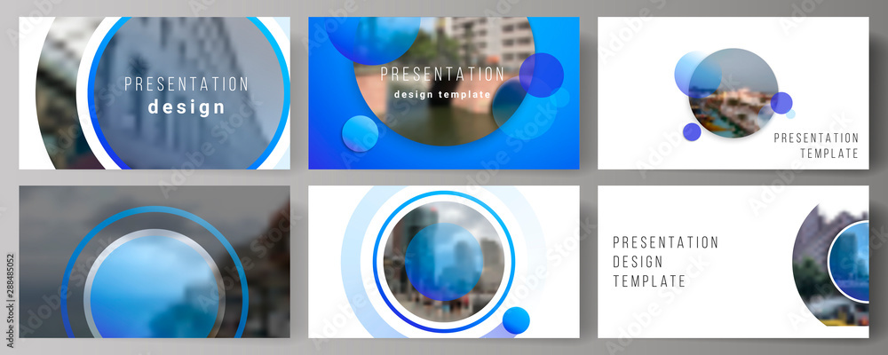 Poster the minimalistic abstract vector illustration of the editable layout of the presentation slides desi