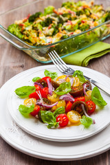 Tomato salad with fresh onion