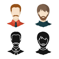 Vector illustration of professional and photo symbol. Set of professional and profile stock symbol for web.