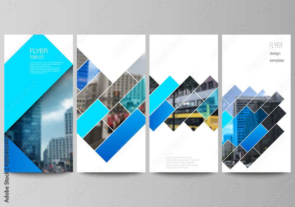 Poster the minimalistic vector illustration of the editable layout of flyer, banner design templates. abstr