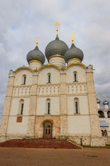 Fototapeta na wymiar Assumption Cathedral in Rostov Kremlin, Russia