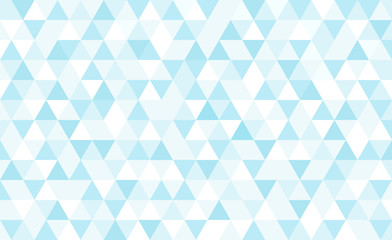 Vector blue triangular mosaic background. Abstract retro geometric pattern.