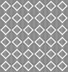 Vector geometric seamless pattern with rhombuses. Stylish striped texture.