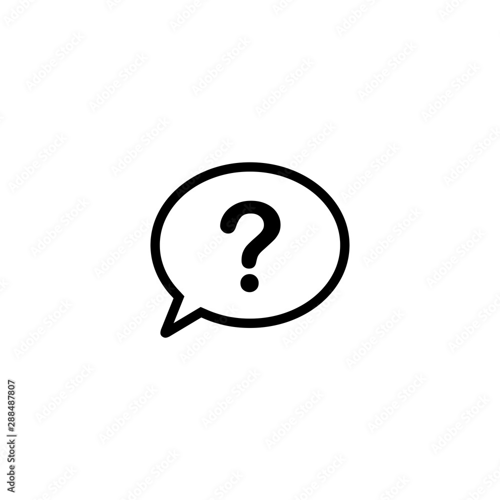 Poster question mark sign icon symbol vector illustration. symbol for web site computer and mobile vector.