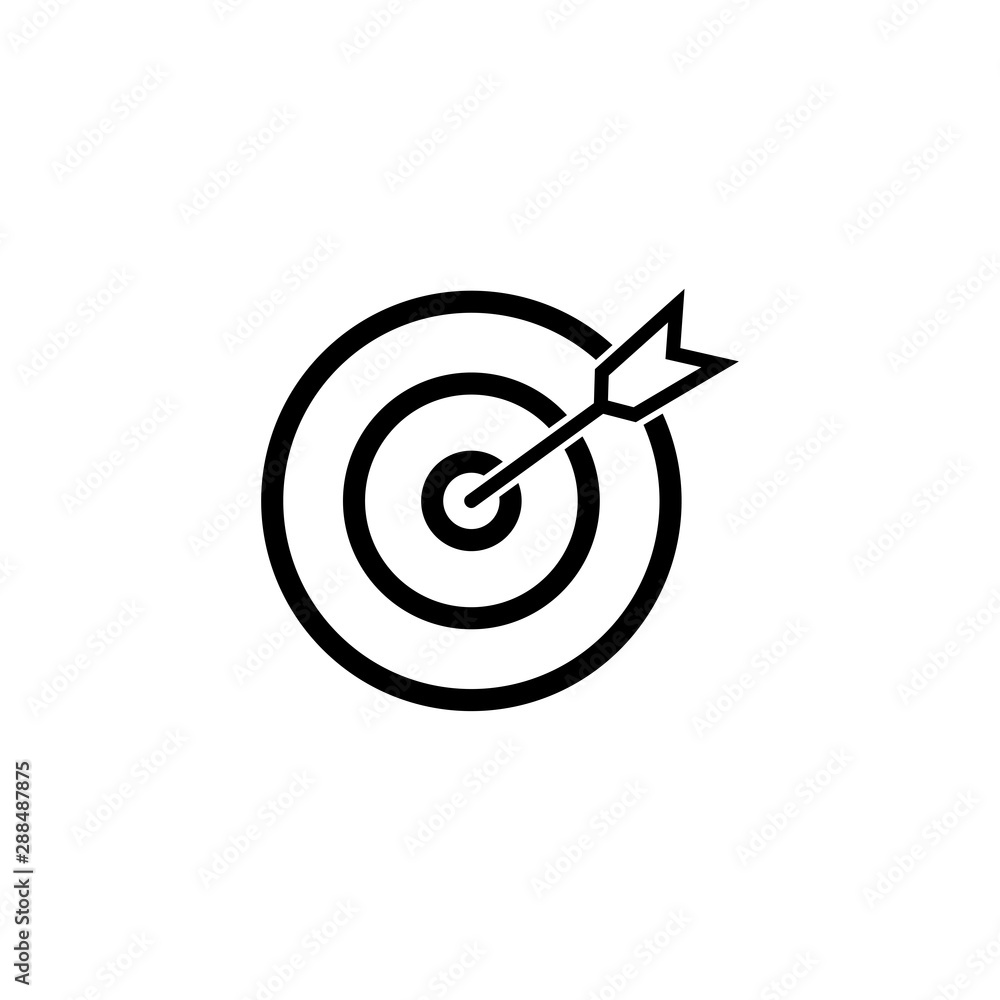 Poster target icon vector. mail icon symbols vector. symbol for web site computer and mobile vector.