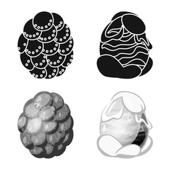 Vector illustration of animal and prehistoric icon. Collection of animal and cute stock vector illustration.