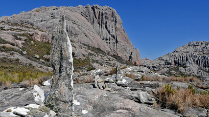 En route vers le Pic Boby à Madagascar dans le massif d'Andringitra
