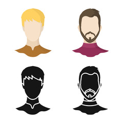 Isolated object of professional and photo icon. Collection of professional and profile stock symbol for web.