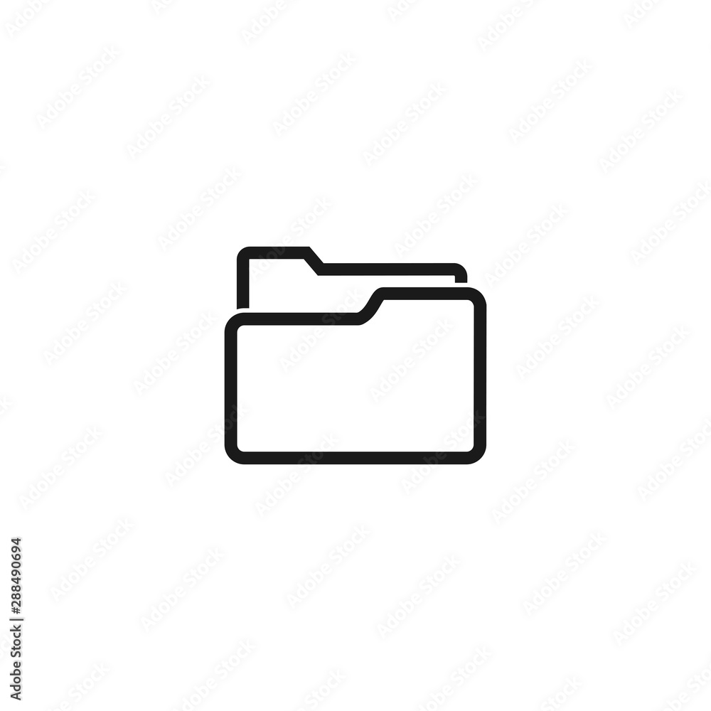 Poster folder icon vector. symbol for web site computer and mobile vector.