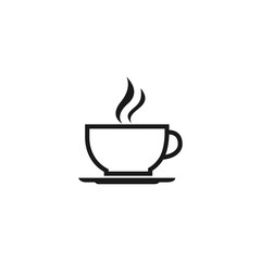 Coffee cup icons symbols vector