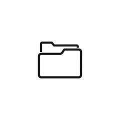 folder icon vector. symbol for web site Computer and mobile vector.