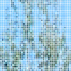 abstract vector square pixel mosaic background