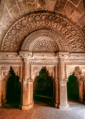 Fototapeta premium Structures inside Gwalior Fort, a hill fort near Gwalior, Madhya Pradesh, central India. The fort has existed at least since the 10th century.