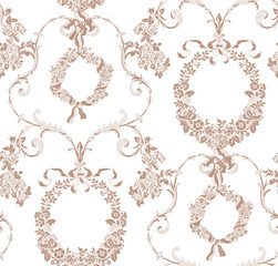 seamless vintage floral lace pattern for your design