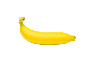 A ripe of banana isolted on white background.