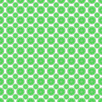 lime slice seamless pattern
