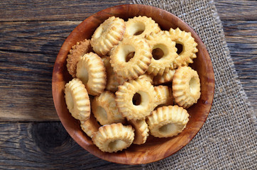 Close up of sweet cookies