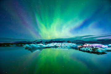 Northern Lights In Iceland - obrazy, fototapety, plakaty