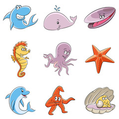 Sea Animals Cartoon