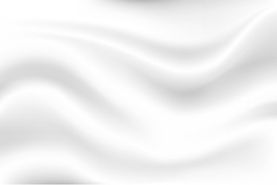 Milk white wave background Looks soft, like a swaying white cloth.