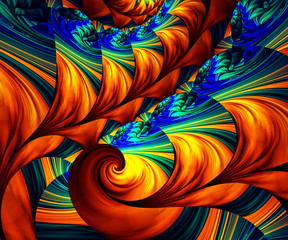Computer generated colorful fractal artwork